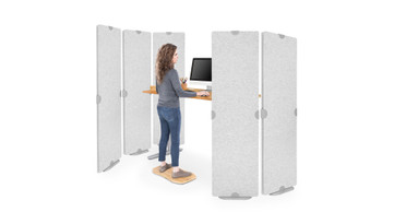 Arrange acoustic panels to create an ideal soundscape